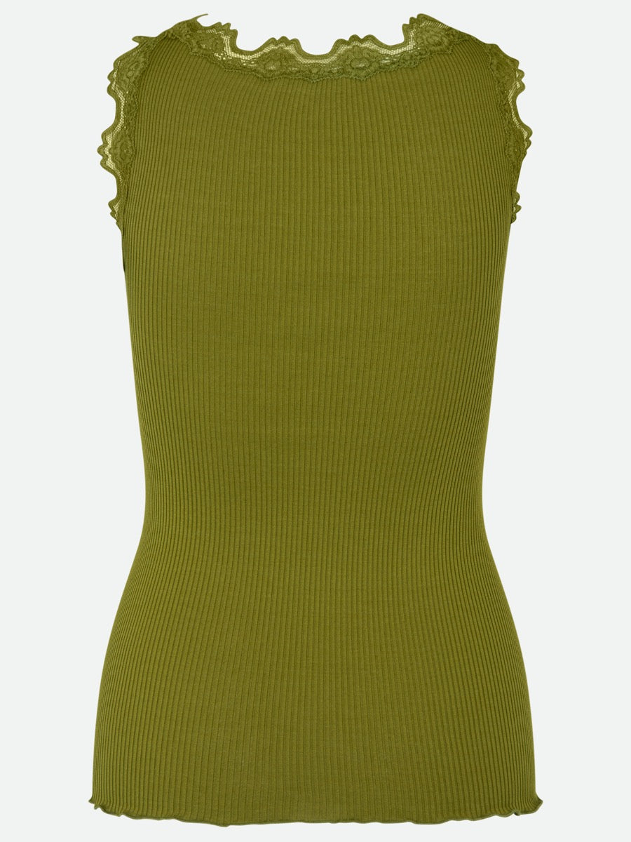Rosemunde Copenhagen Silk Top Green Tea  Grøn