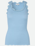 Rosemunde Copenhagen Silk Top Heaven Blue Lys Blå