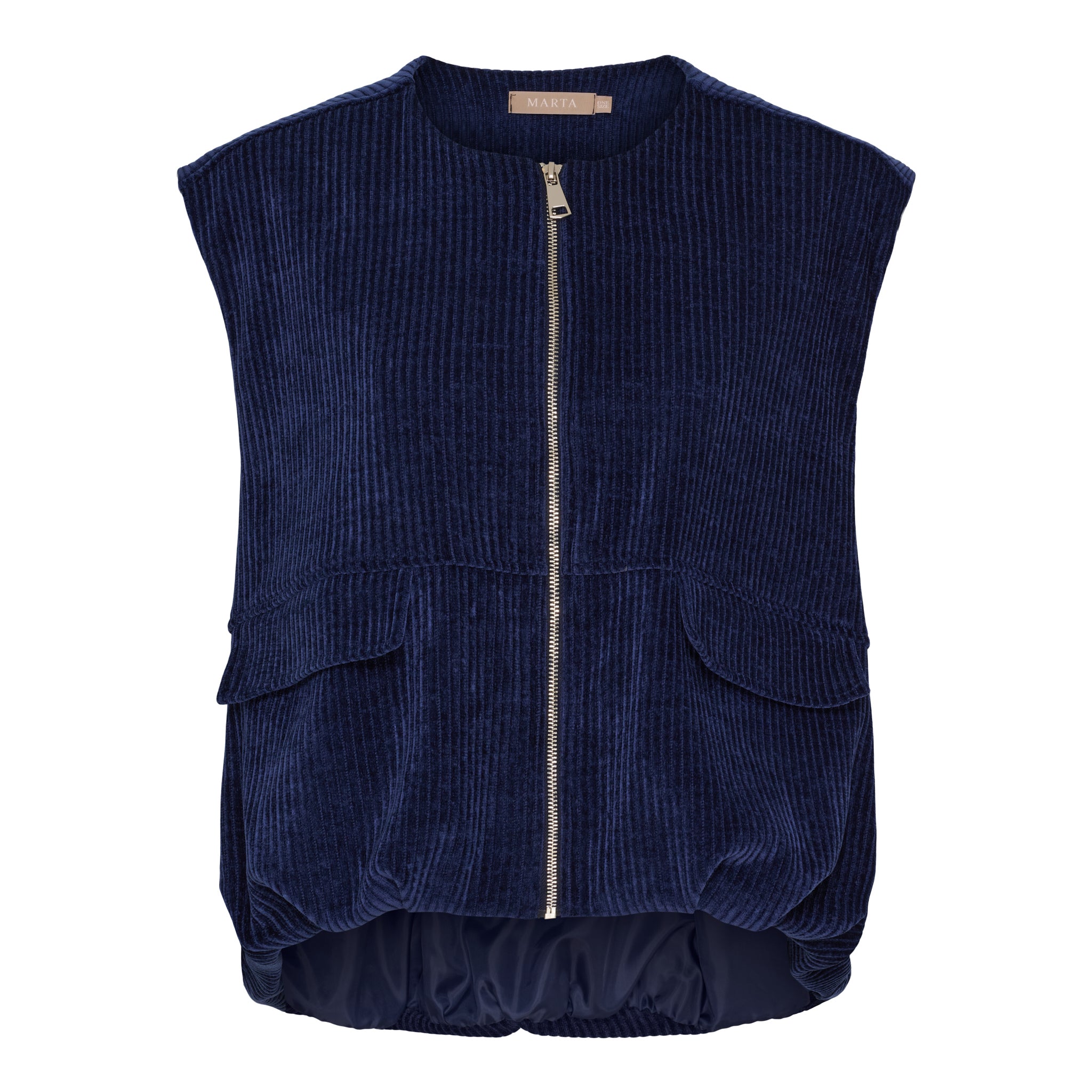 Marta Du Chateau Freya Vest Navy Blå  Onesize