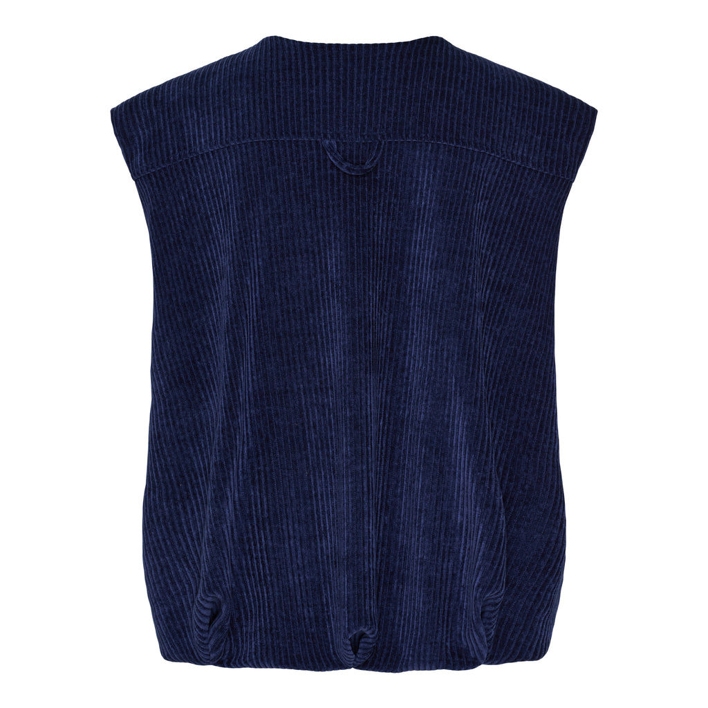 Marta Du Chateau Freya Vest Navy Blå  Onesize
