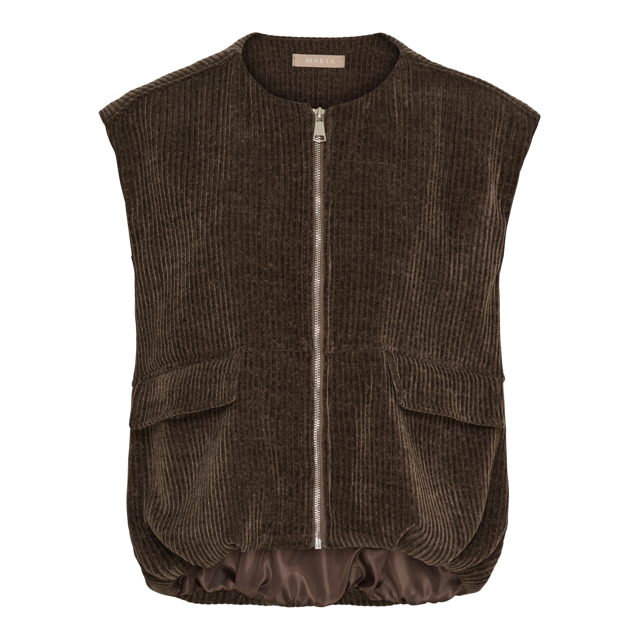 Marta Du Chateau Freya Vest Moro Brun  Onesize