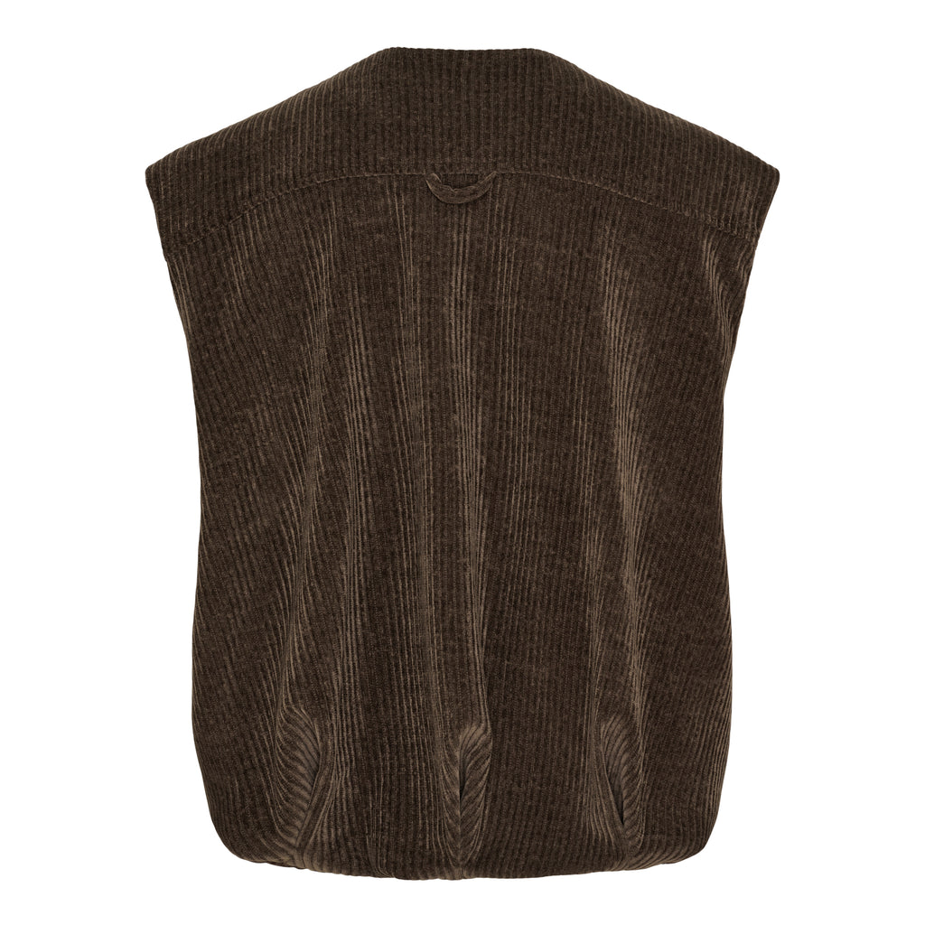 Marta Du Chateau Freya Vest Moro Brun  Onesize