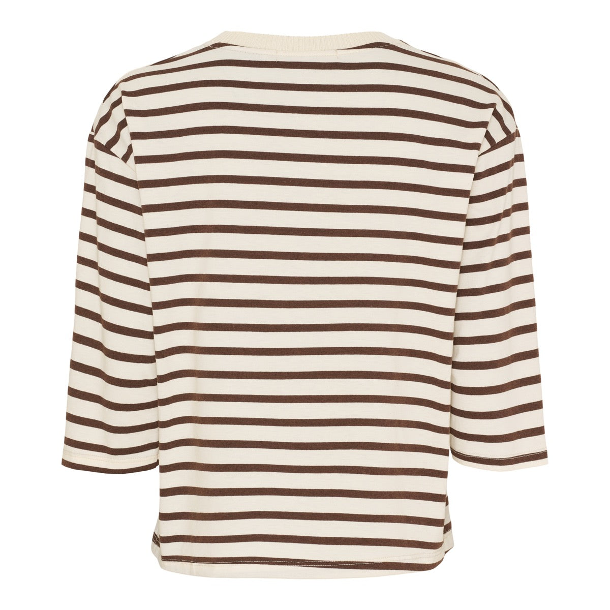Marta Du Chateau Brooklyn T-shirt Stribet Beige Moro Brun