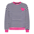 Marta Du Chateau Vilda T-shirt Langærmet Navy Blå Fuxia