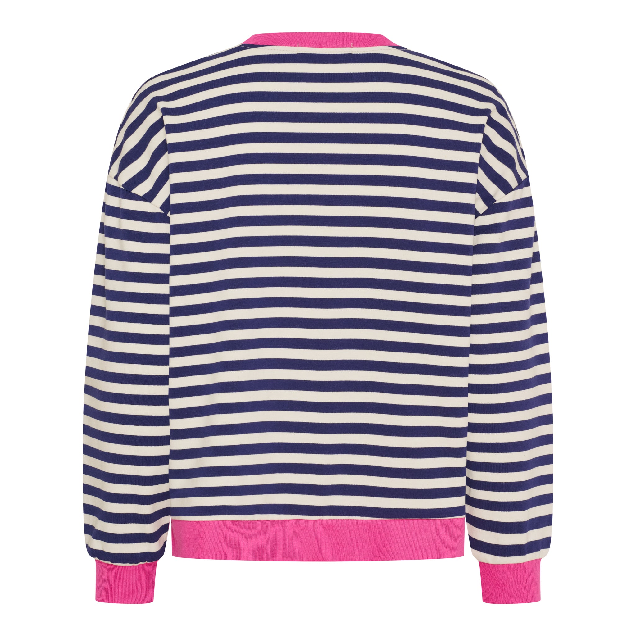 Marta Du Chateau Vilda T-shirt Langærmet Navy Blå Fuxia