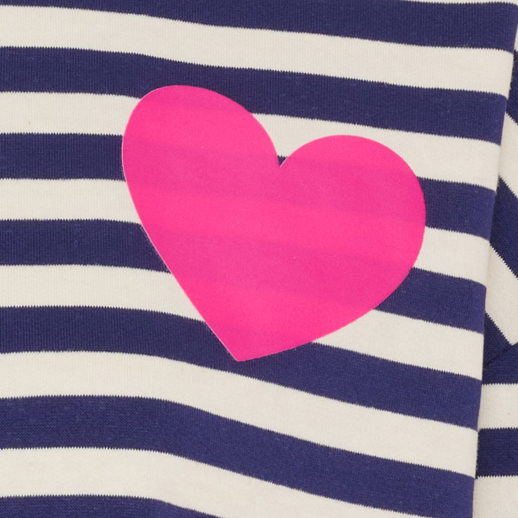 Marta Du Chateau Vilda T-shirt Langærmet Navy Blå Fuxia
