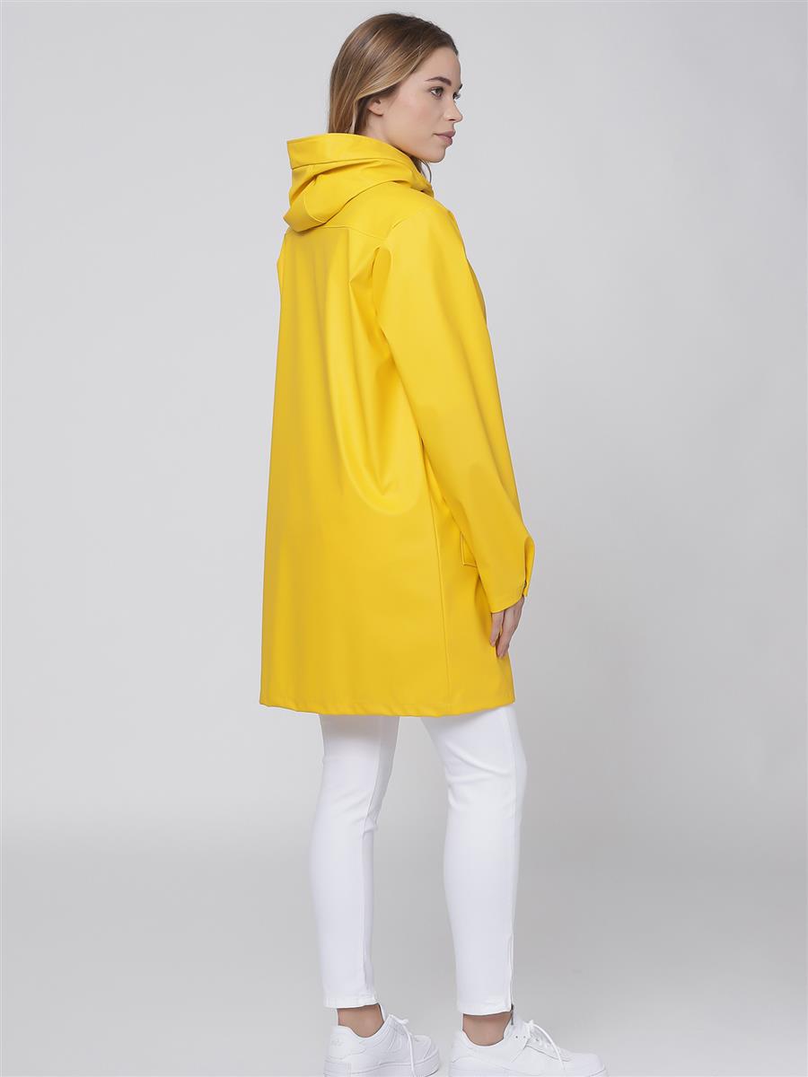 Etage Parka Regnjakke, Neon Gul