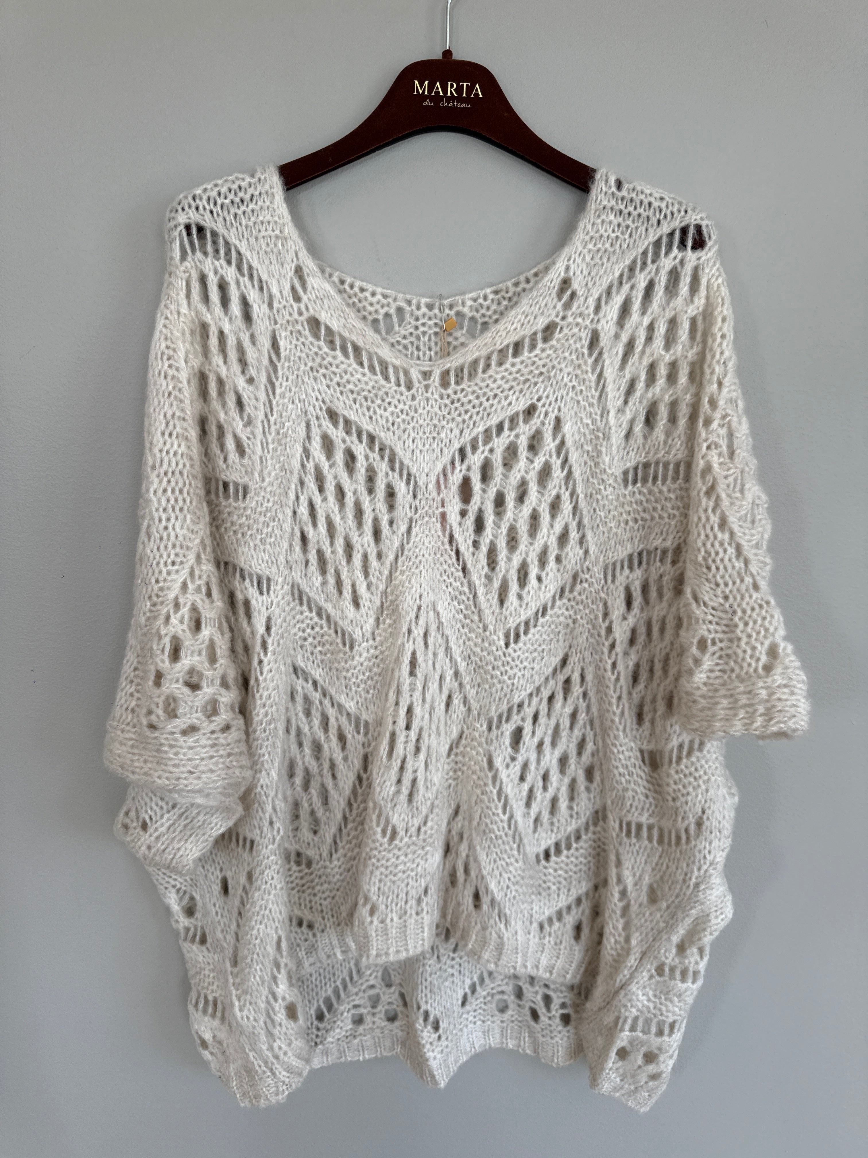 Marta Du Chateau Nieve Strik Beige  Onesize