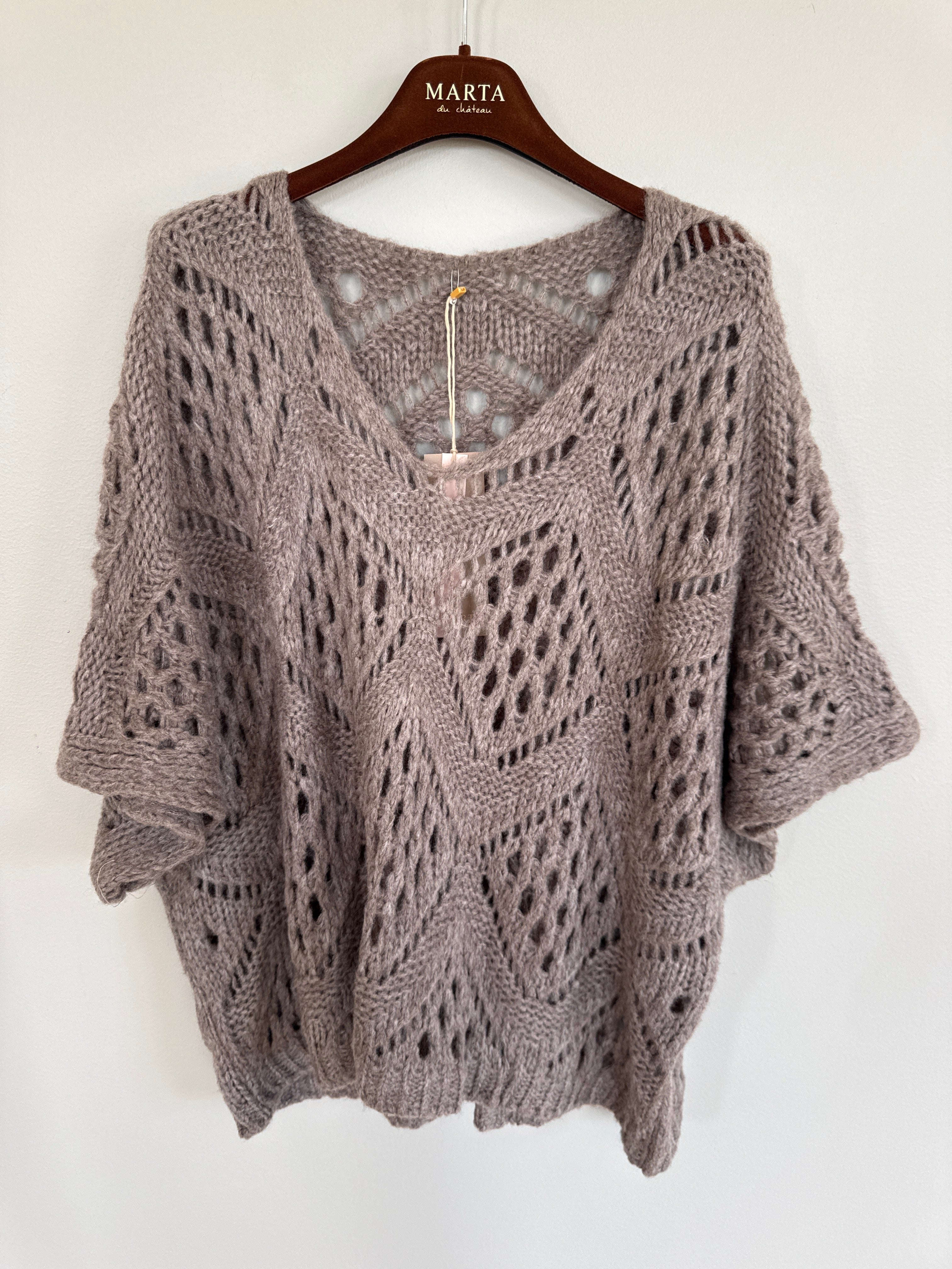 Marta Du Chateau Nieve Strik Fango Brun  Onesize