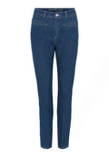 Cero Lina 7/8 Jeans w zip Medium Blue Denim