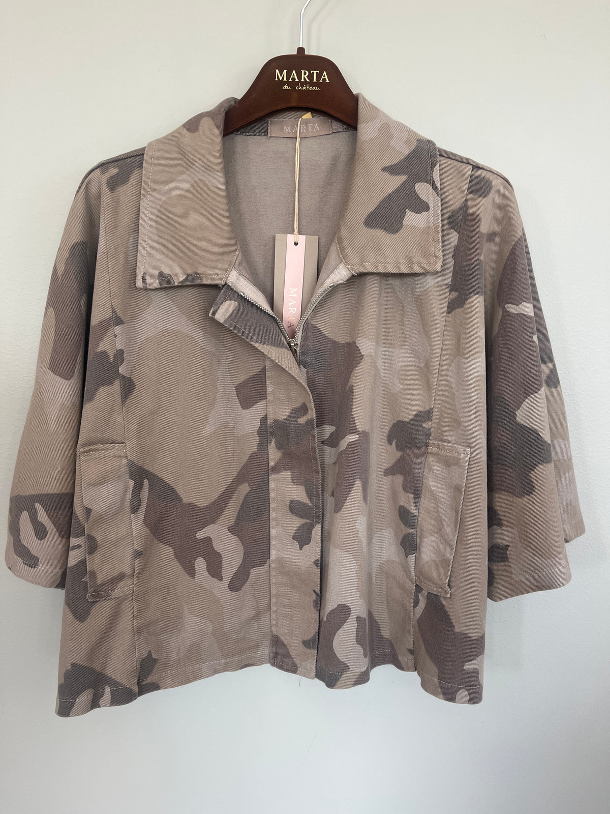 Marta Du Chateau Quartz Jakke Camo Beige  Onesize