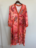 Marta Du Chateau Stefania Kjole Pink Rød