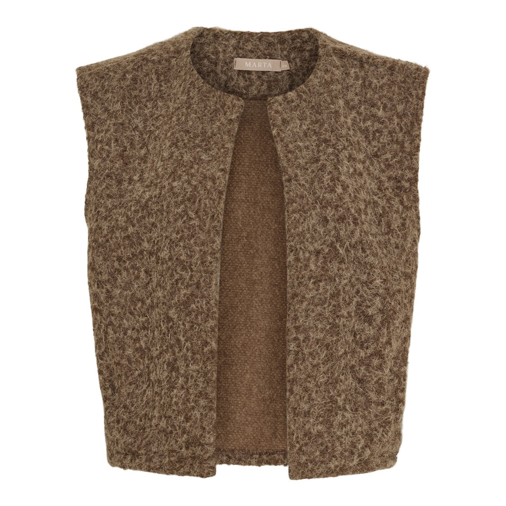 Marta Du Chateau Capella Strik Vest Camello Brun
