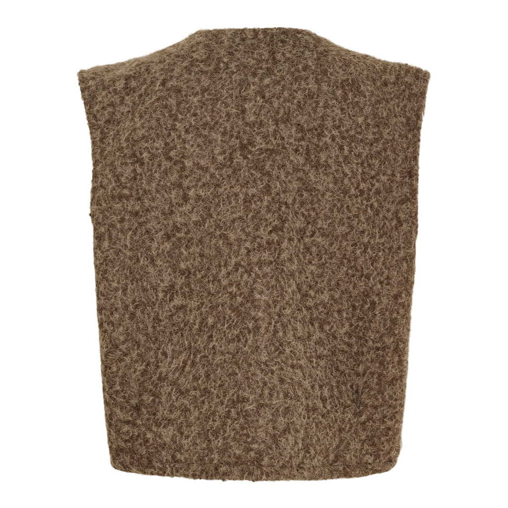 Marta Du Chateau Capella Strik Vest Camello Brun
