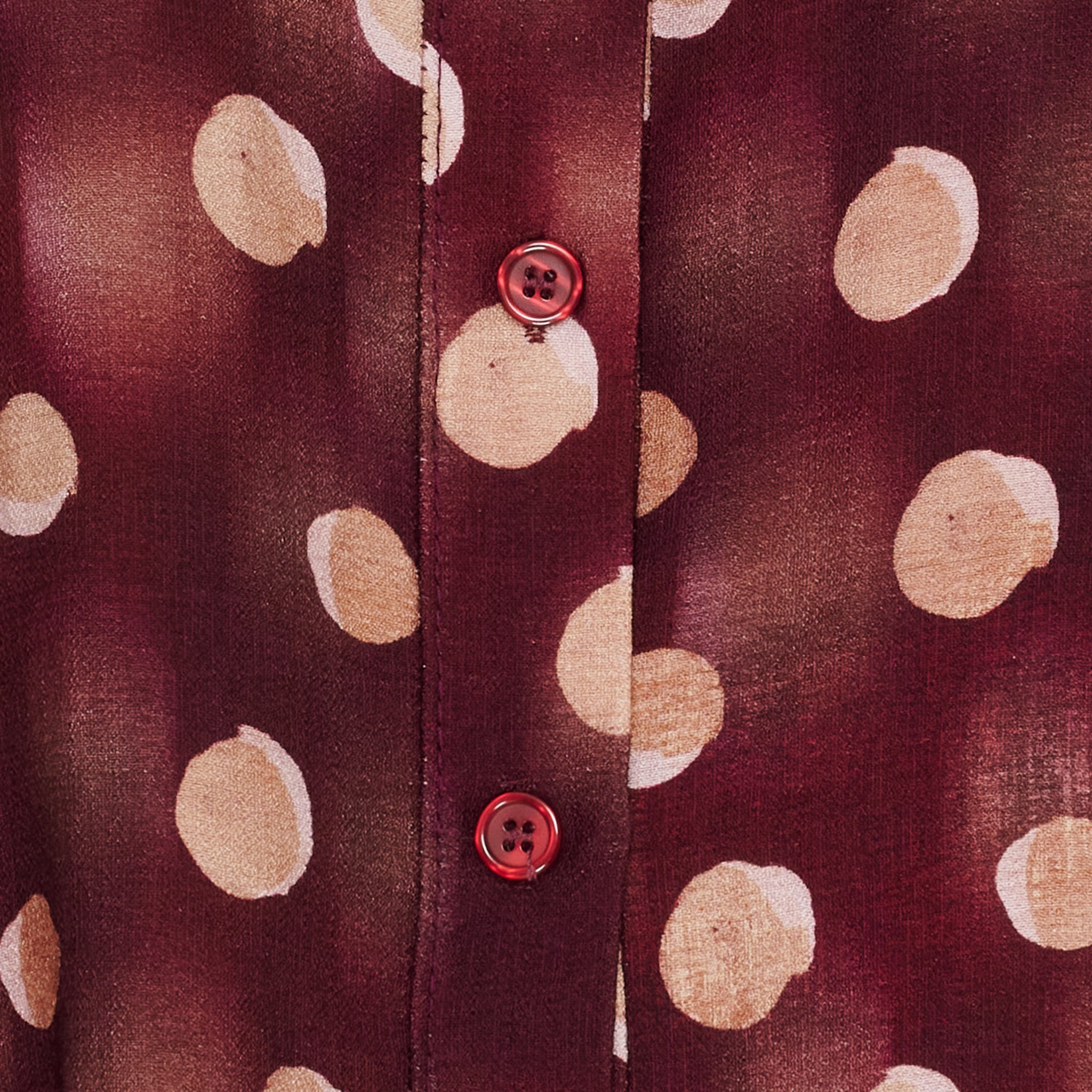 Marta Du Chateau Spinel Skjorte Prikker Originale Rød