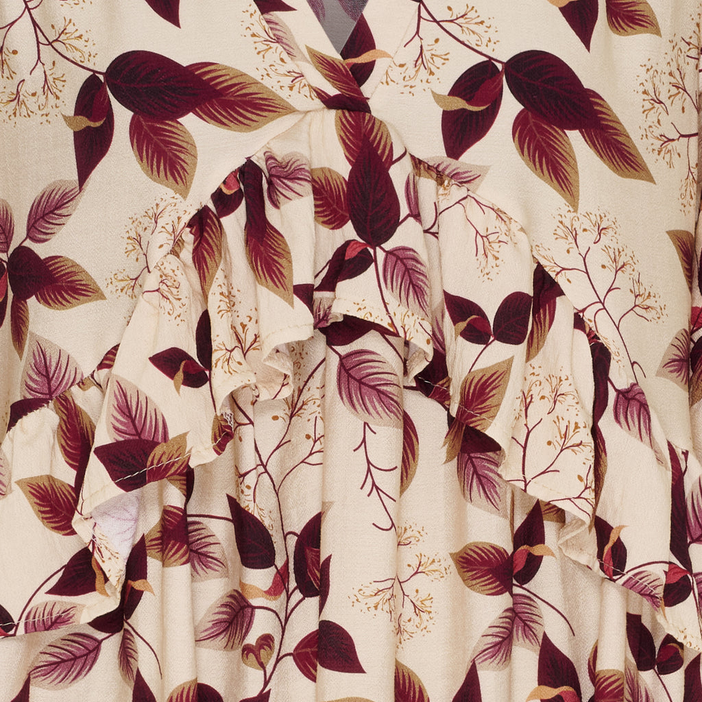 Marta Du Chateau Nigella Kjole Blomster Originale Brun