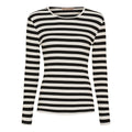 Marta Du Chateau Begonia T-shirt Langærmet Stribet Sort