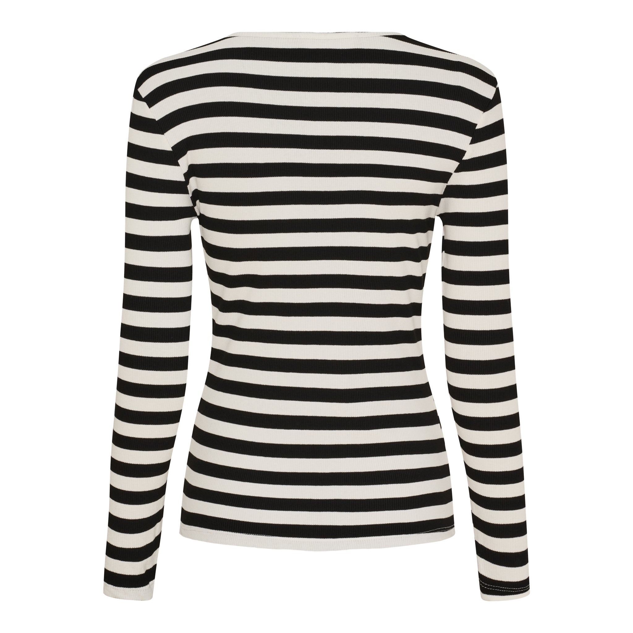 Marta Du Chateau Begonia T-shirt Langærmet Stribet Sort