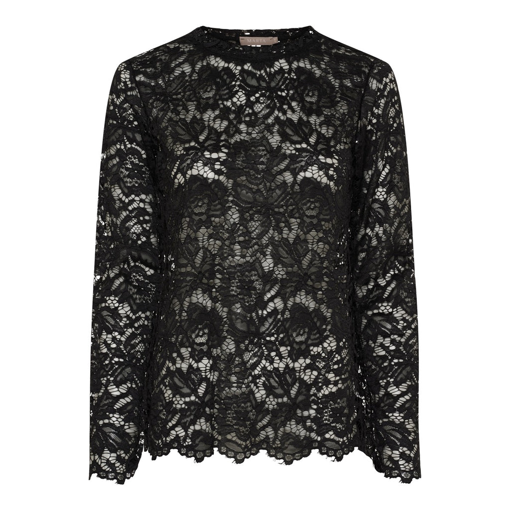 Marta Du Chateau Milley T-shirt Langærmet Sort