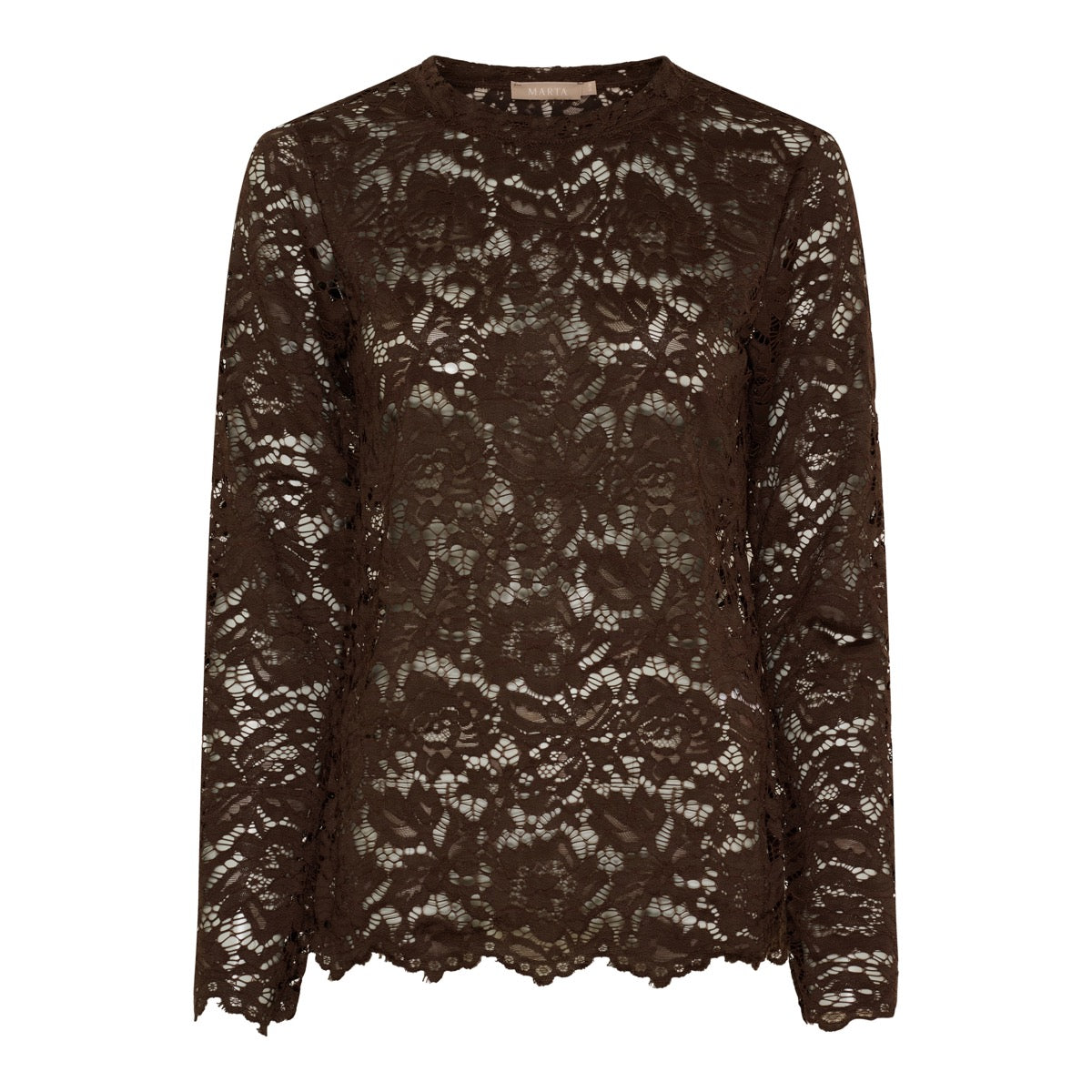 Marta Du Chateau Milley T-shirt Langærmet Moro Brun