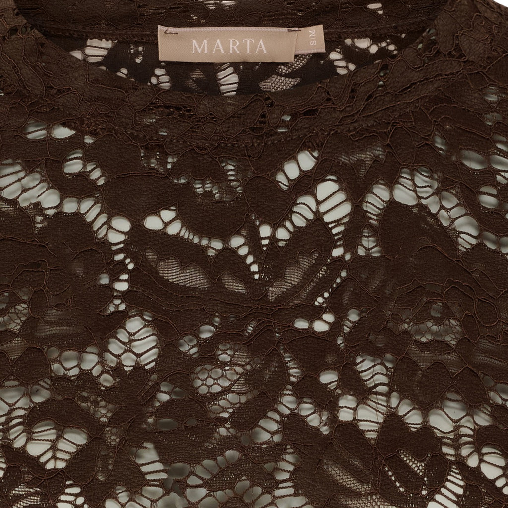 Marta Du Chateau Milley T-shirt Langærmet Moro Brun