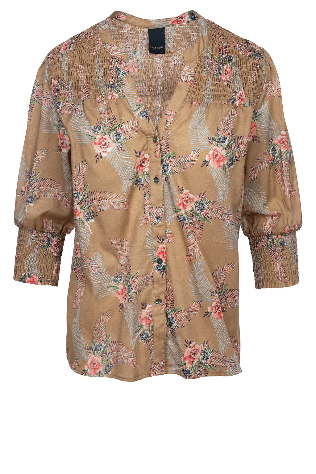 One Two Mei Skjorte Lys Taupe Brun