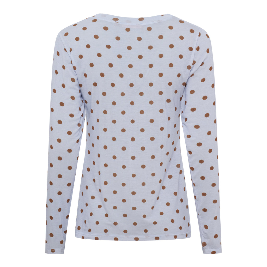 Marta Du Chateau Elissa Top Prikker Celeste Blå