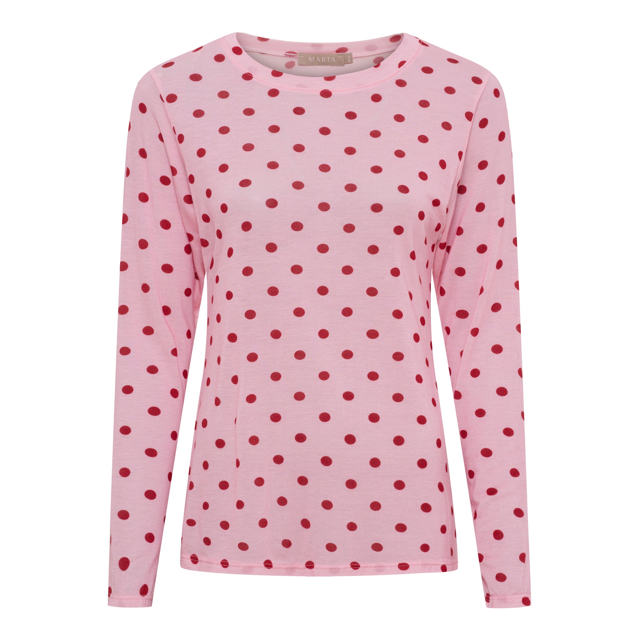 Marta Du Chateau Elissa Top Prikker Originale Lyserød