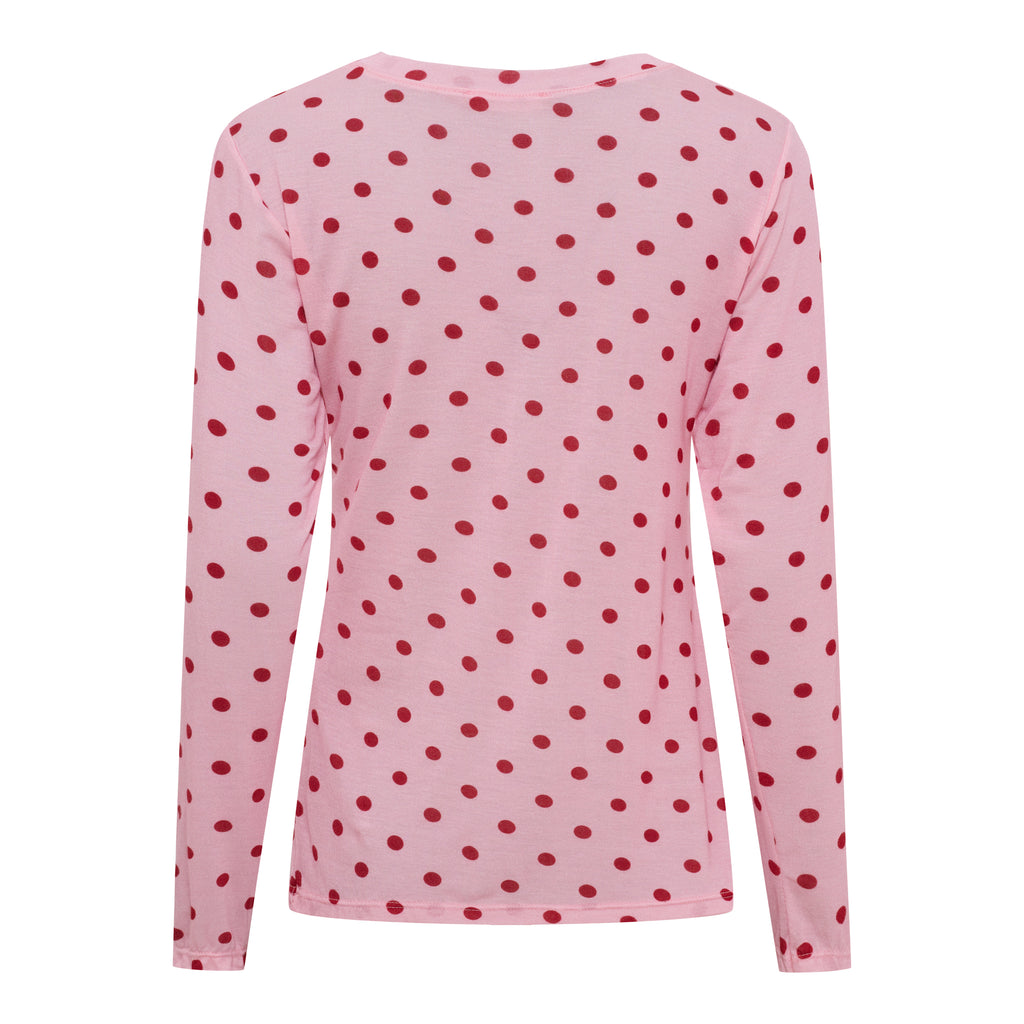 Marta Du Chateau Elissa Top Prikker Originale Lyserød