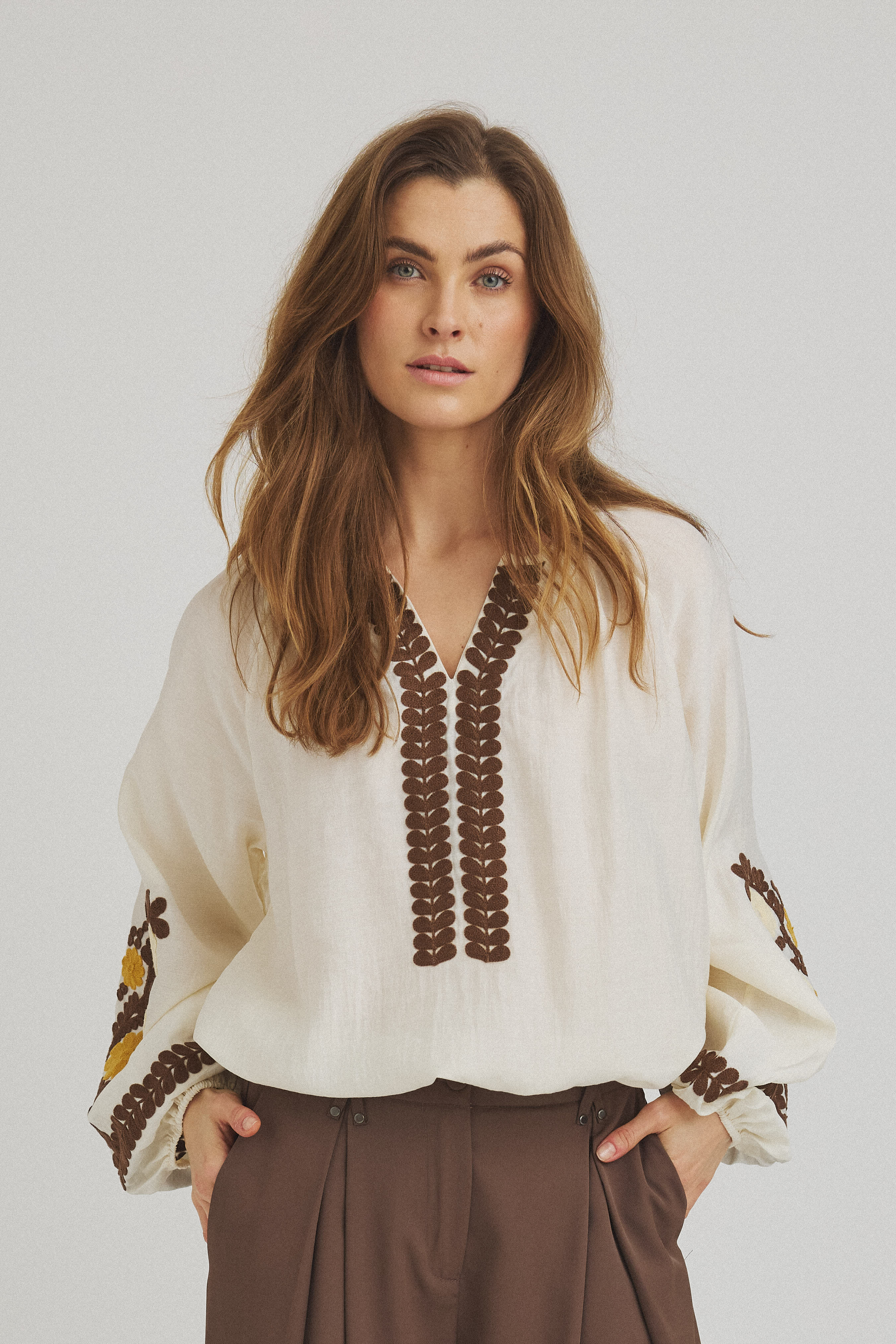 One Two Adelhejd Bluse Cream