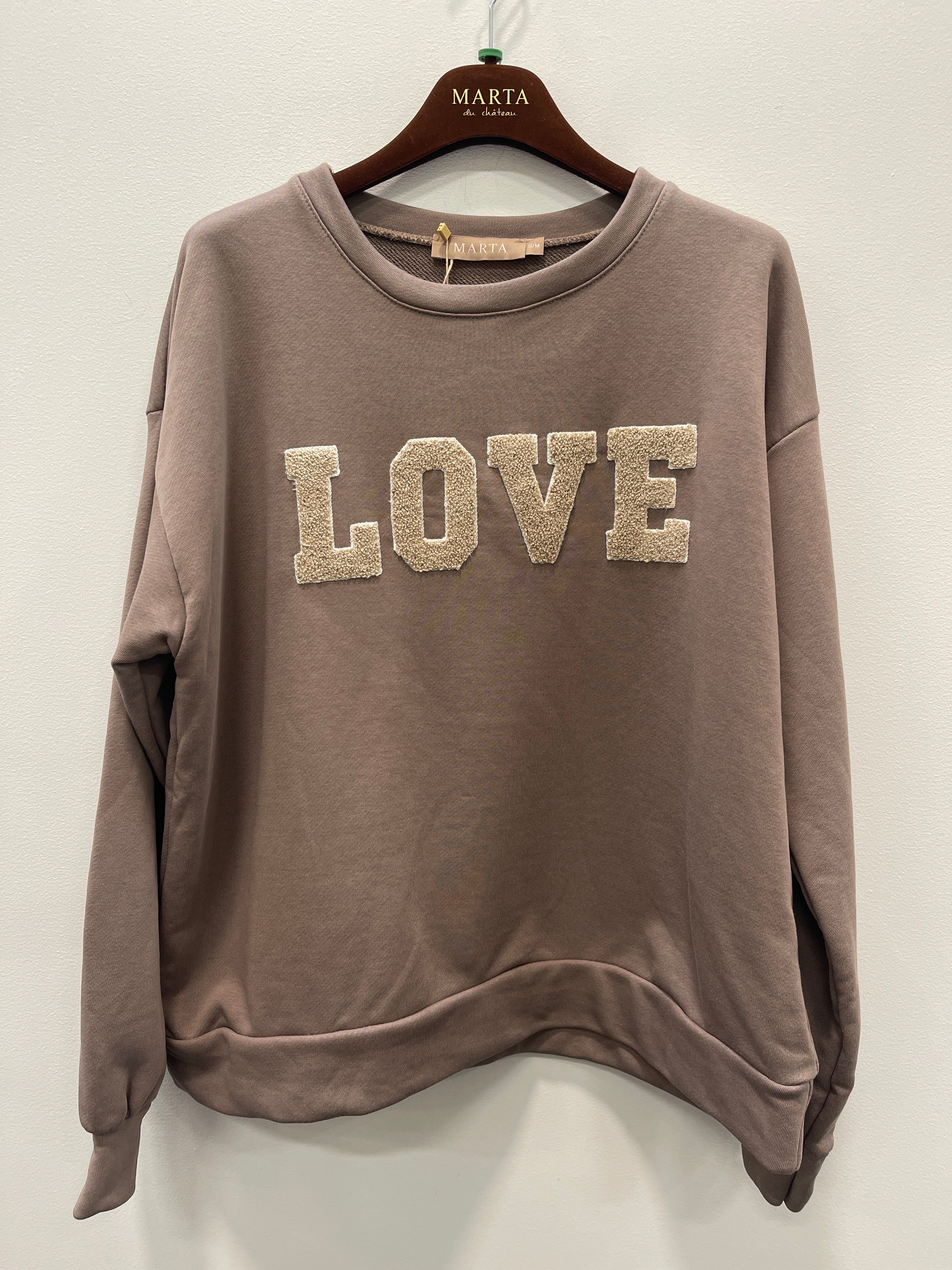 Marta Du Chateau Jessa Sweatshirt Fango Melange Brun