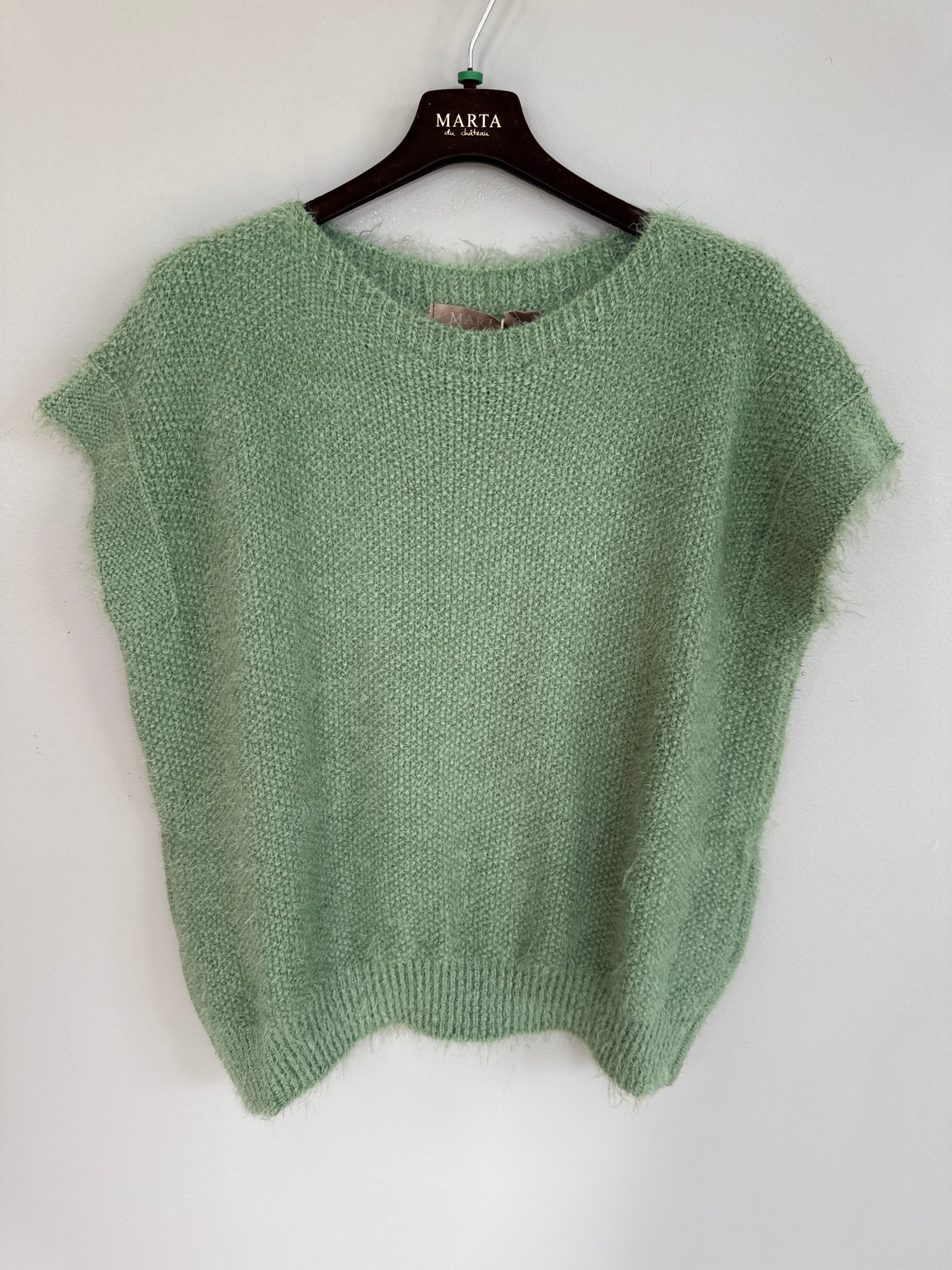 Marta Du Chateau Laya Strik Vest Grøn