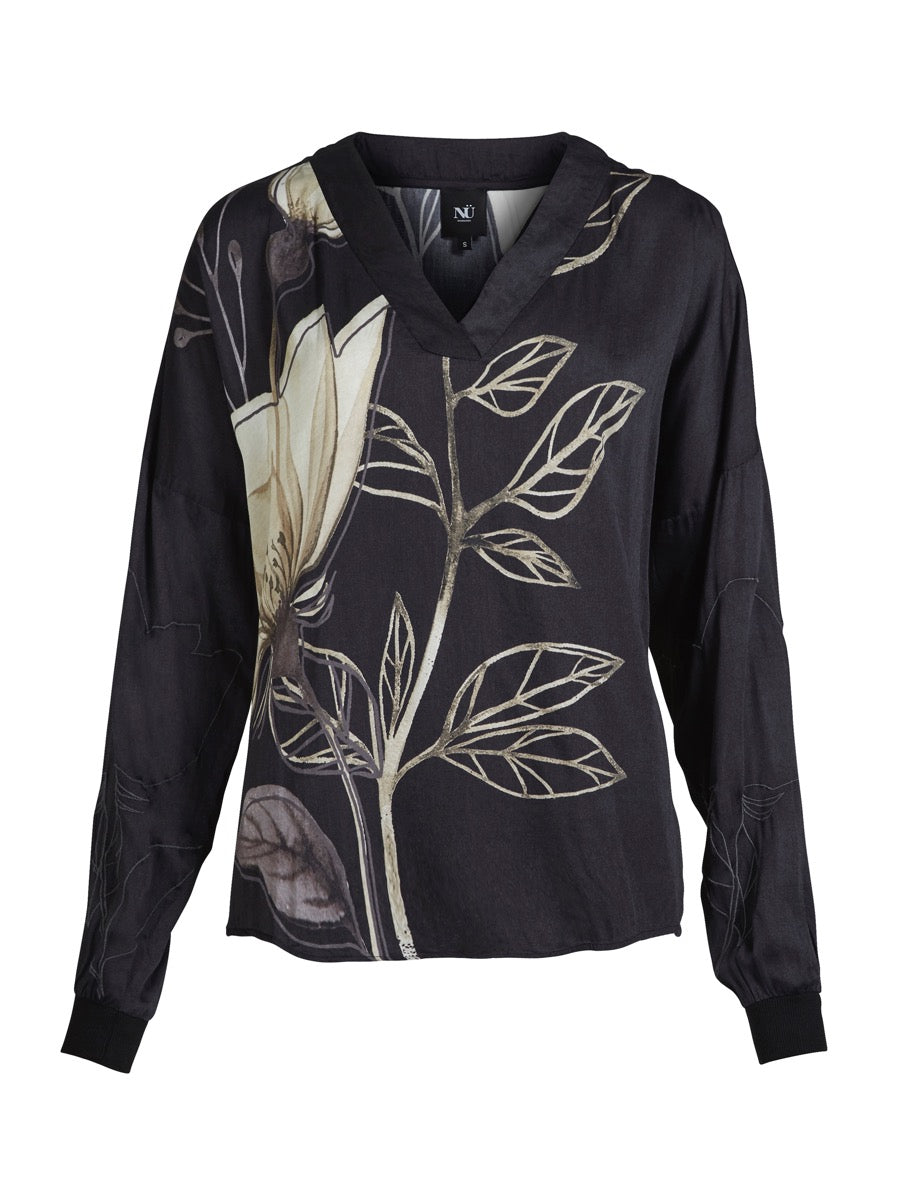 Nü Denmark Andy Bluse Sort Mix