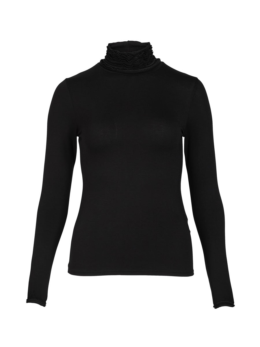 Nü Denmark Adele T-shirt Langærmet Sort