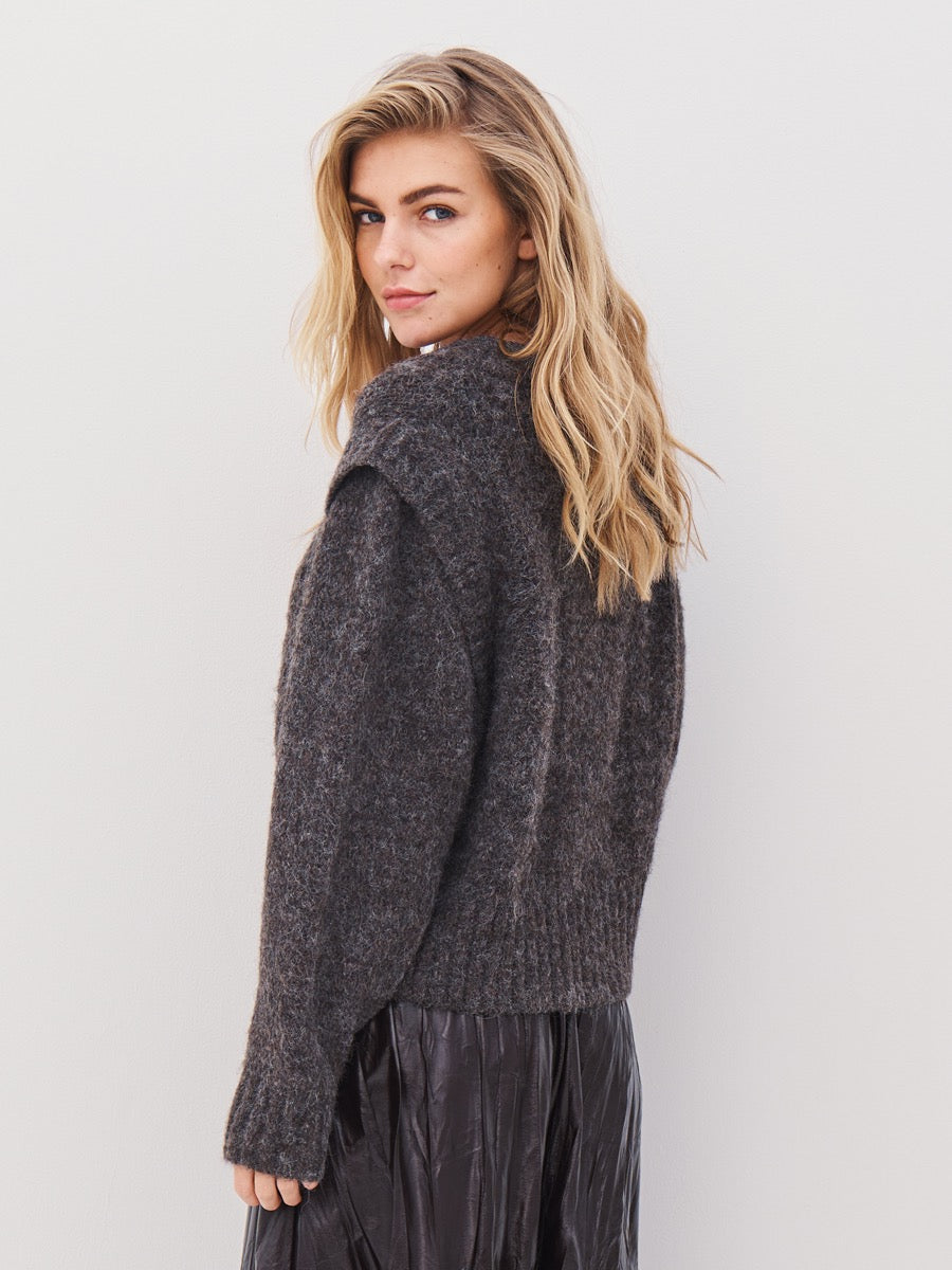 Nü Denmark Agnes Strik Bluse Brun