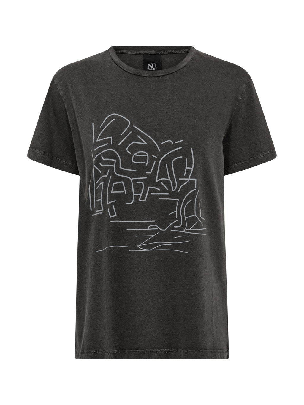Nü Denmark Ayza T Shirt Print Sort