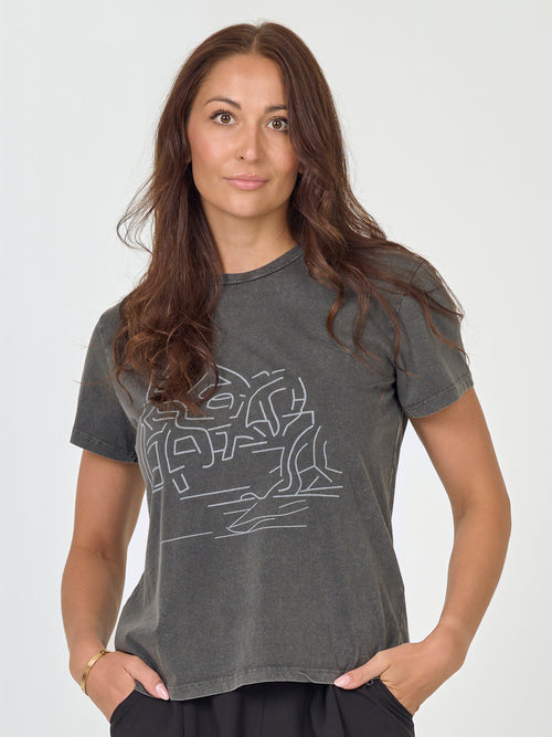 Nü Denmark Ayza T Shirt Print Sort