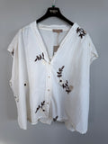 Marta Du Chateau Elysian Skjorte Broderi Hvid  Onesize