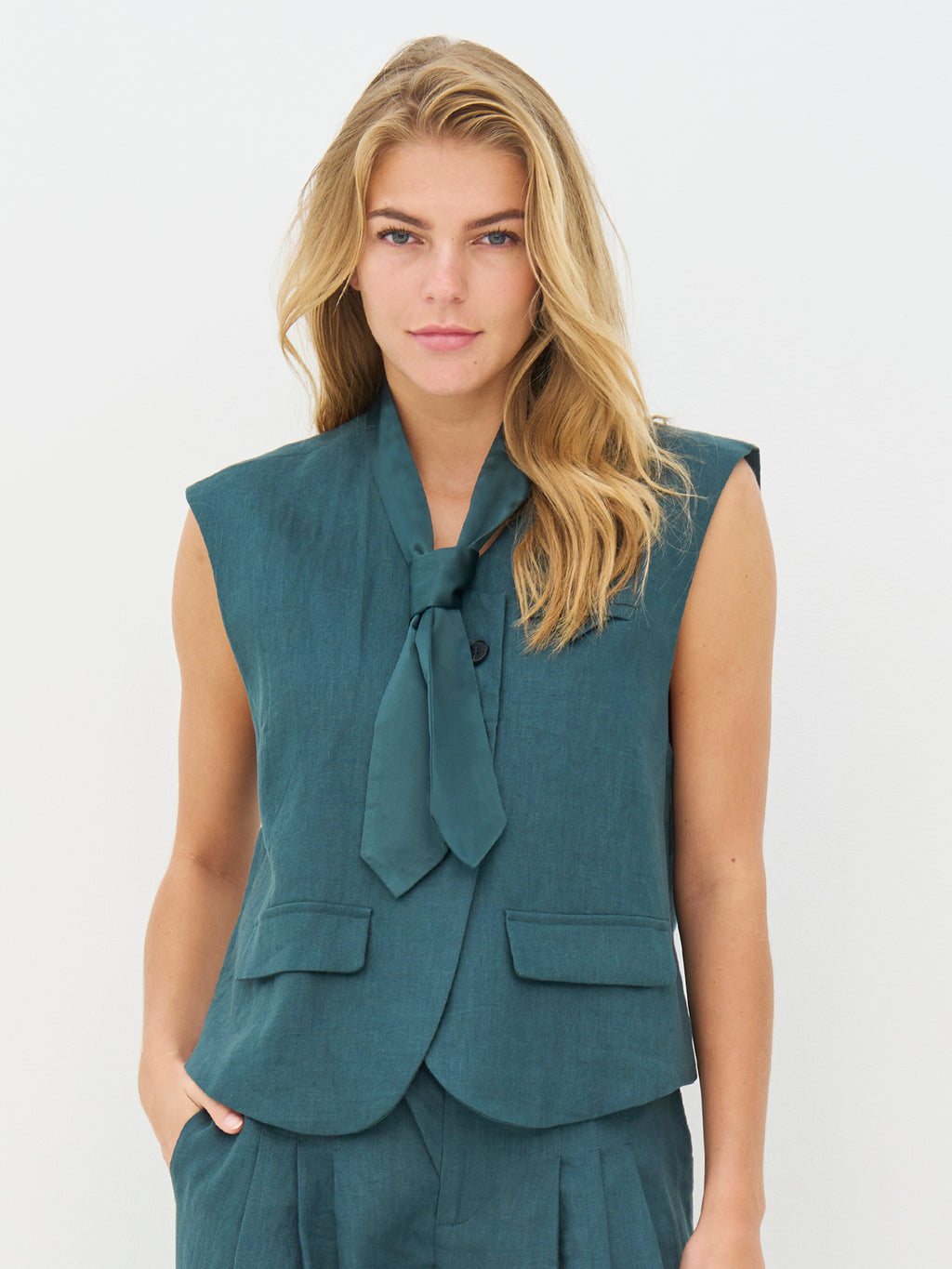 Nü Denmark Camila Vest Petrol