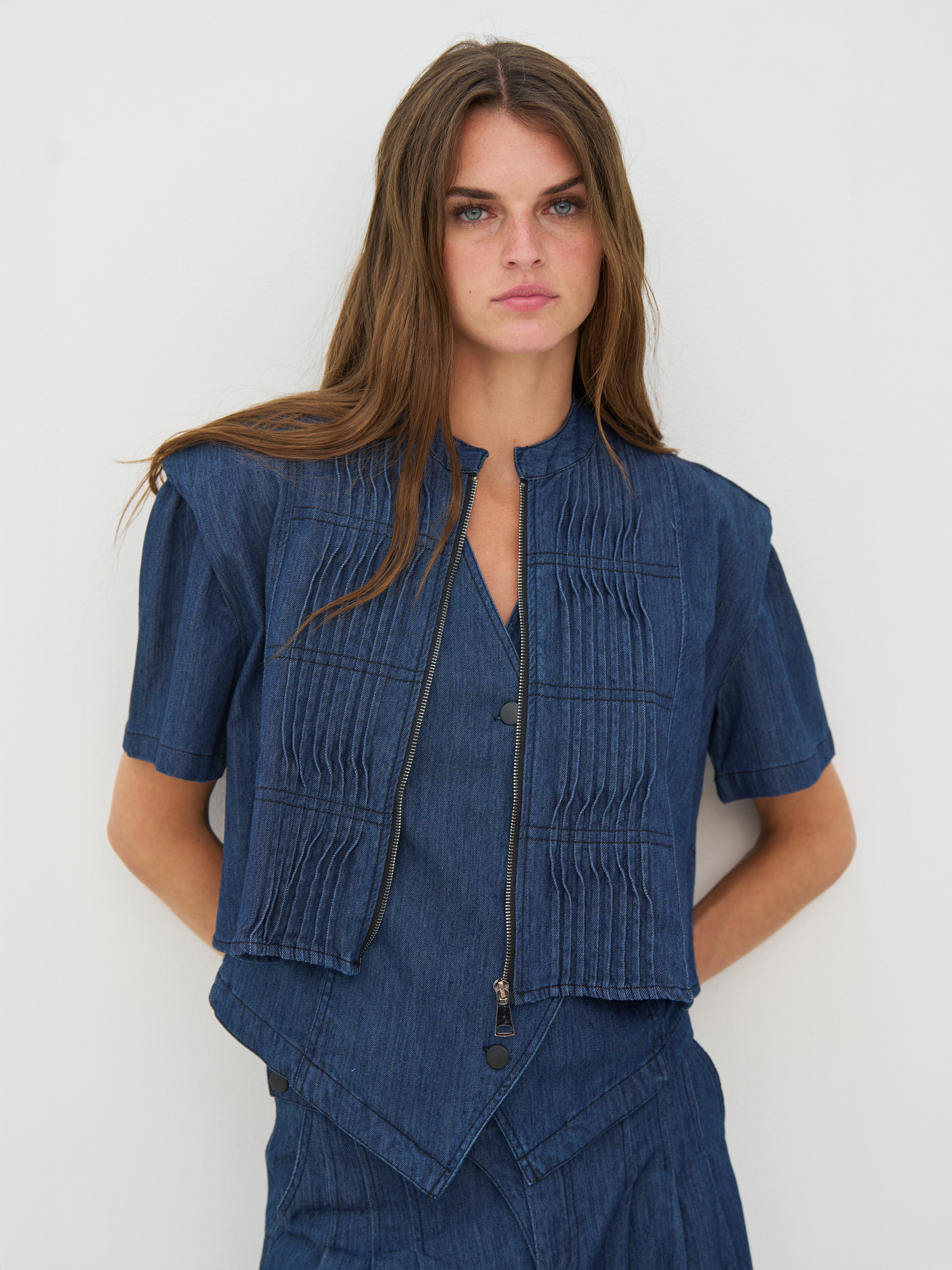 Nü Denmark Carlene Jakke Denim Blå