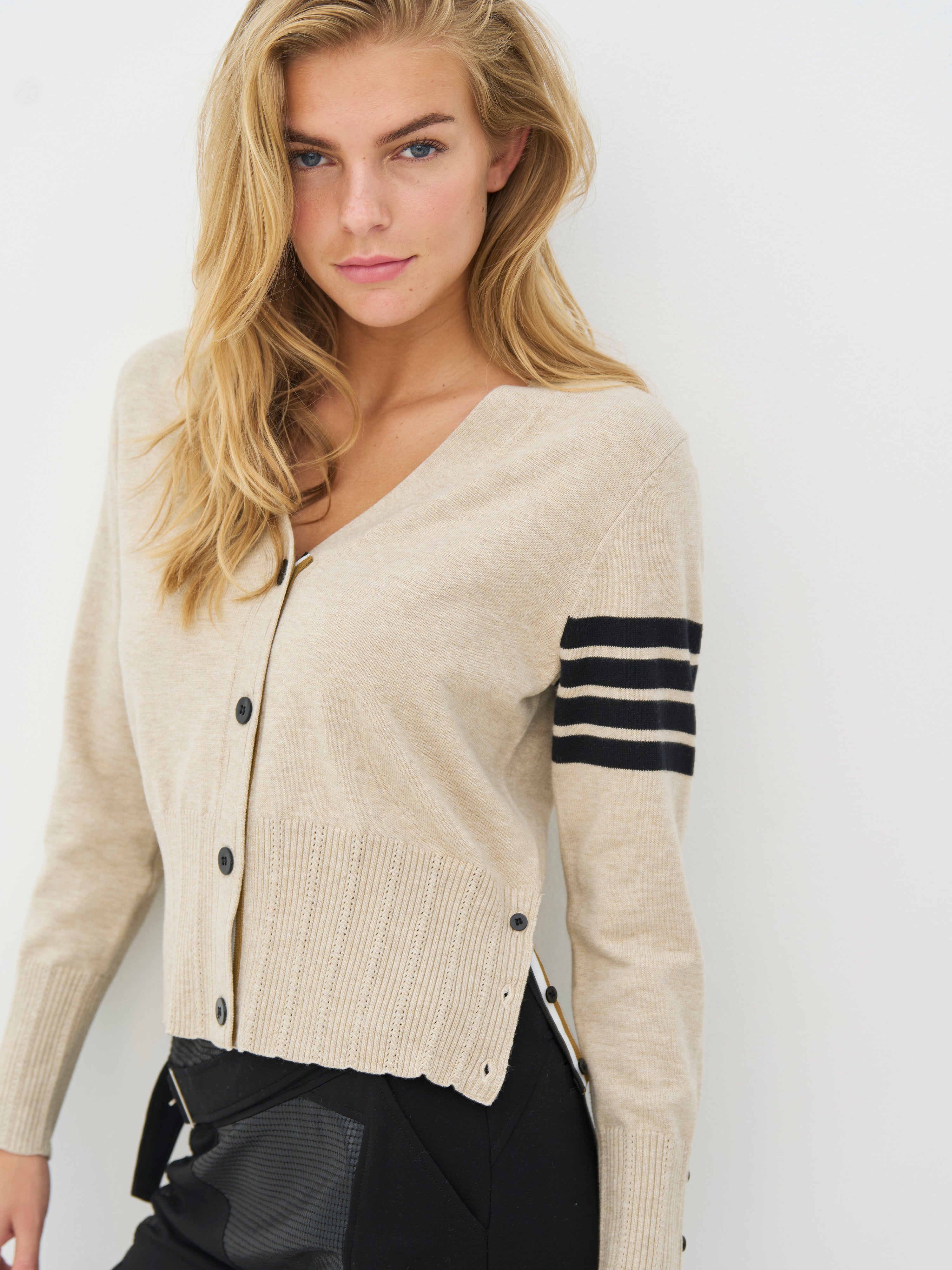 Nü Denmark Crista Strik Cardigan Seasand Mix