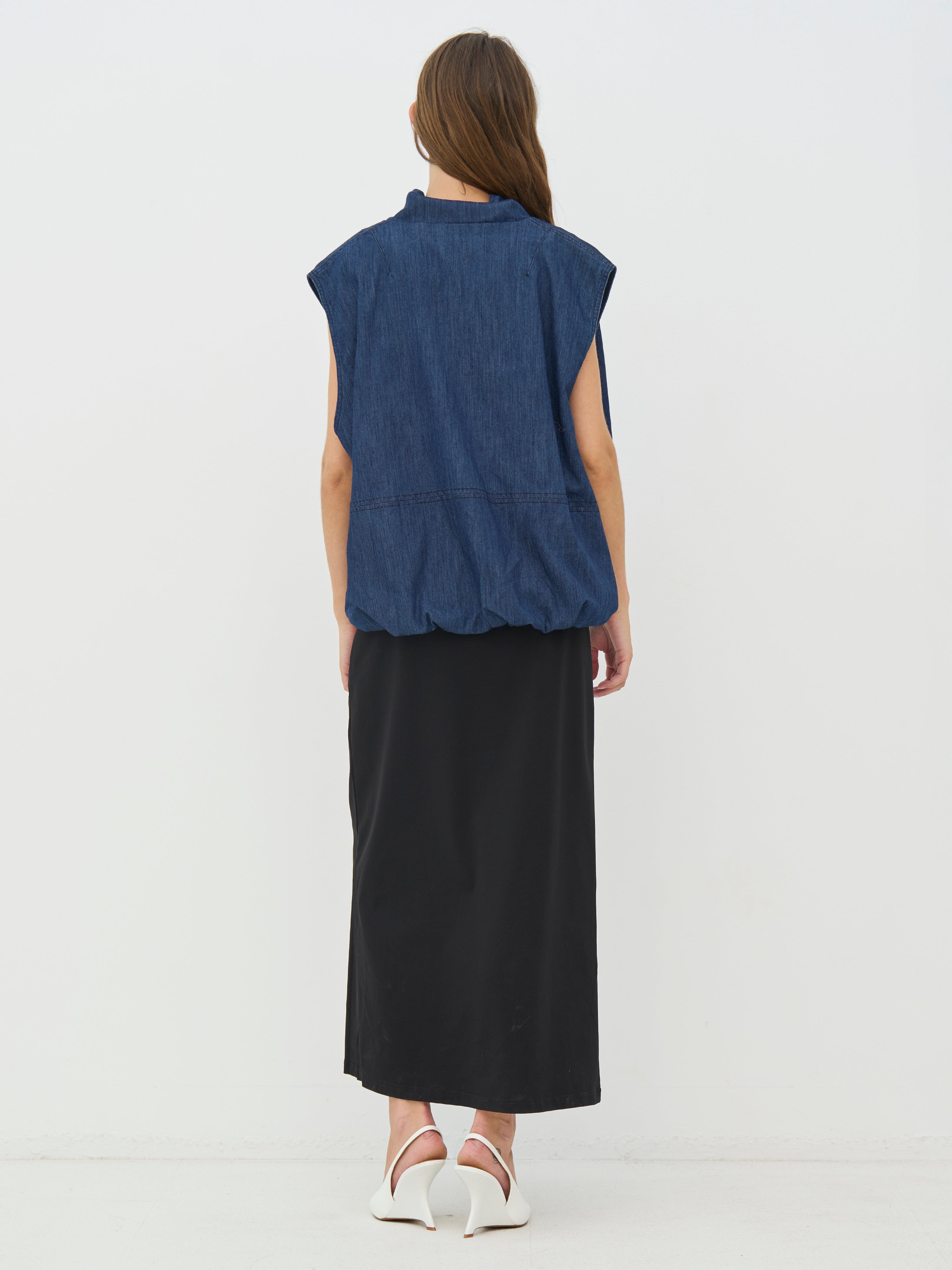 Nü Denmark Cecil Vest Denim Blå