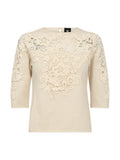 Nü Denmark Dac Strik Bluse Bone Hvid