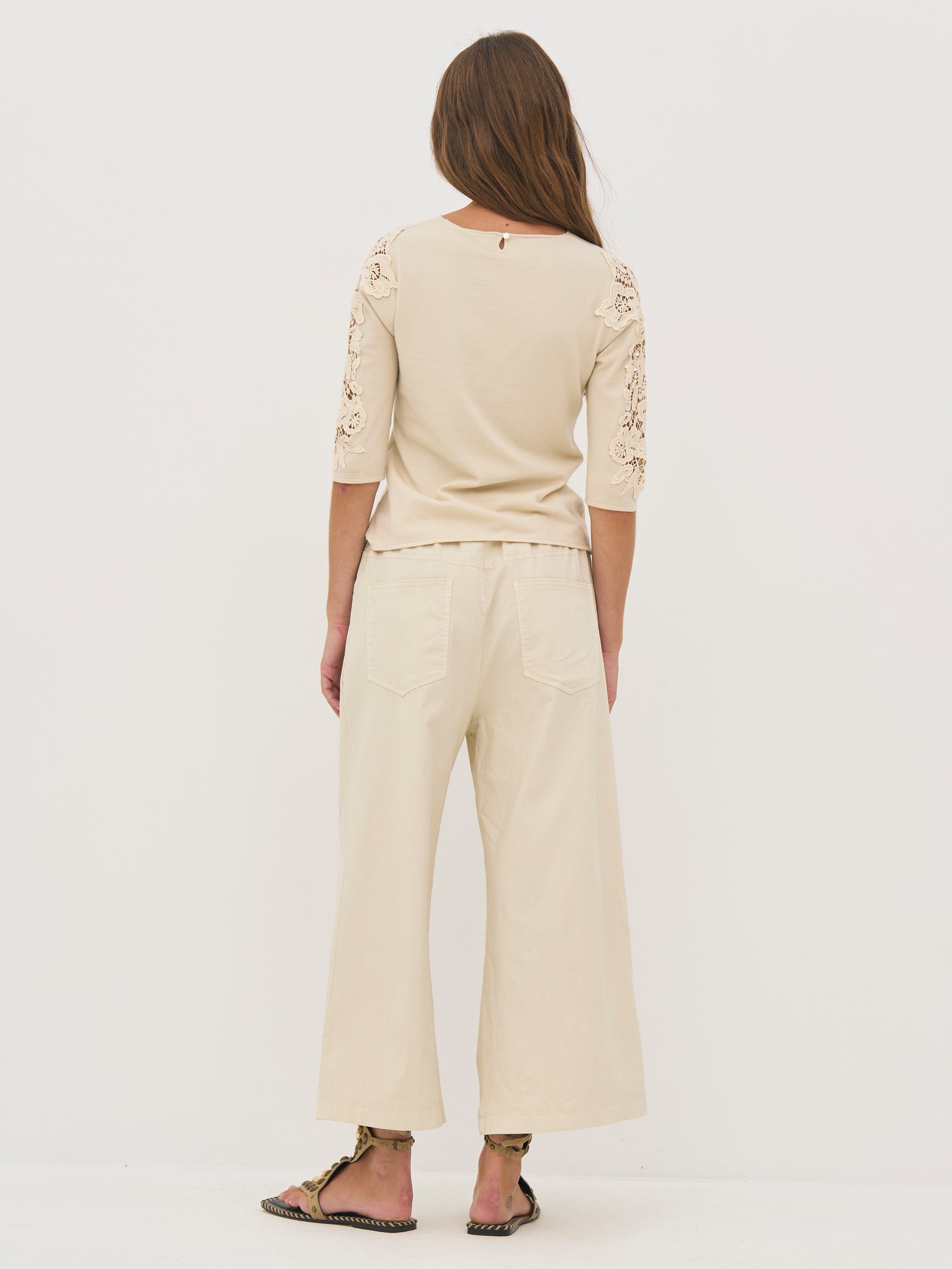 Nü Denmark Dac Strik Bluse Bone Hvid