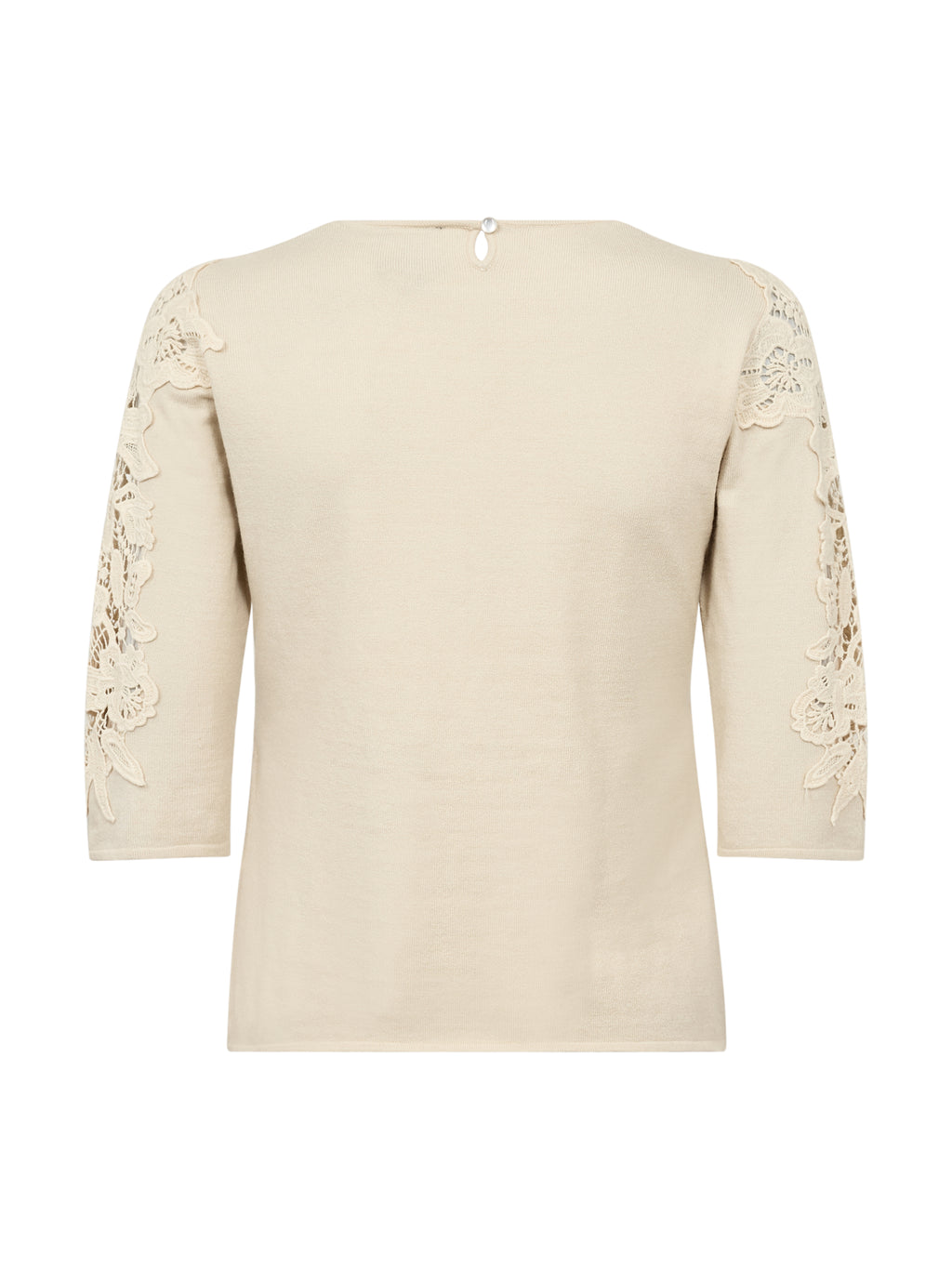 Nü Denmark Dac Strik Bluse Bone Hvid