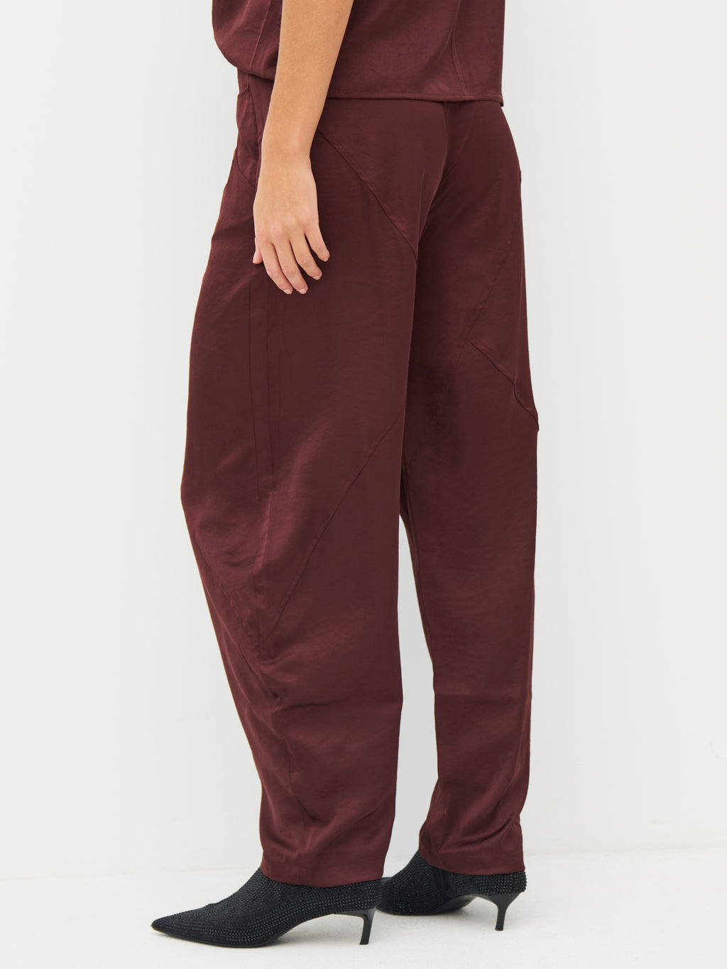Nü Denmark Emory Bukser Burgundy Rød
