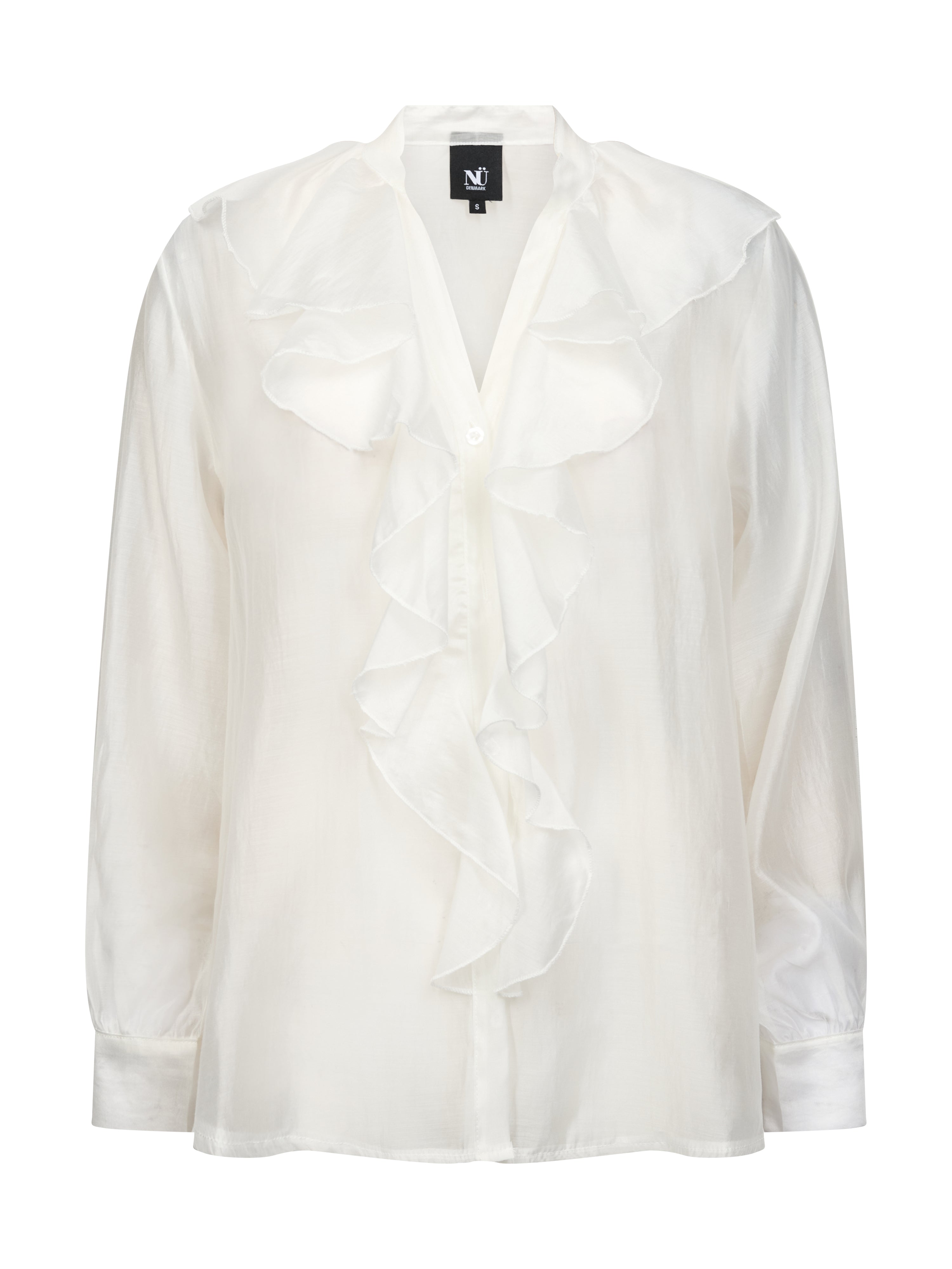 Nü Denmark Elly Skjorte Frill Creme
