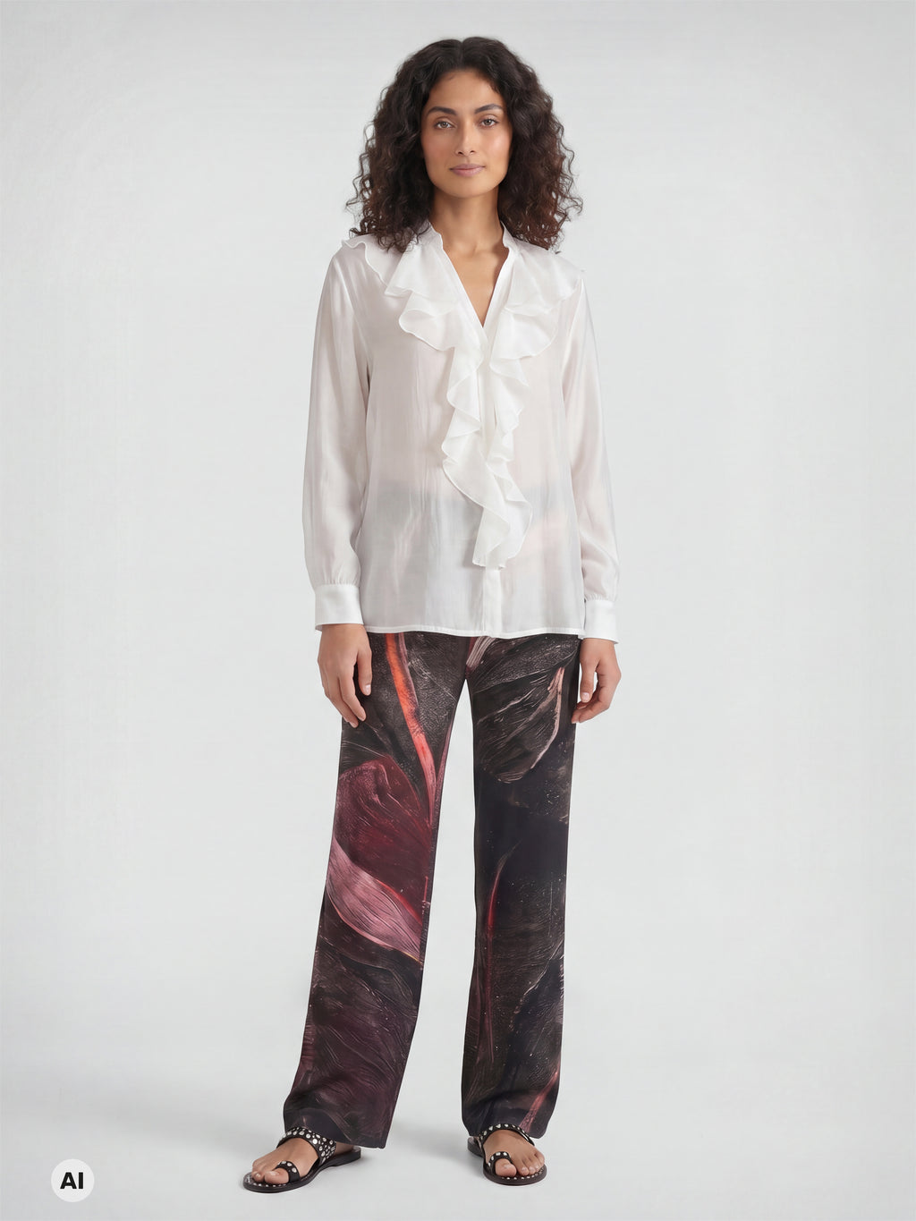 Nü Denmark Elly Skjorte Frill Creme