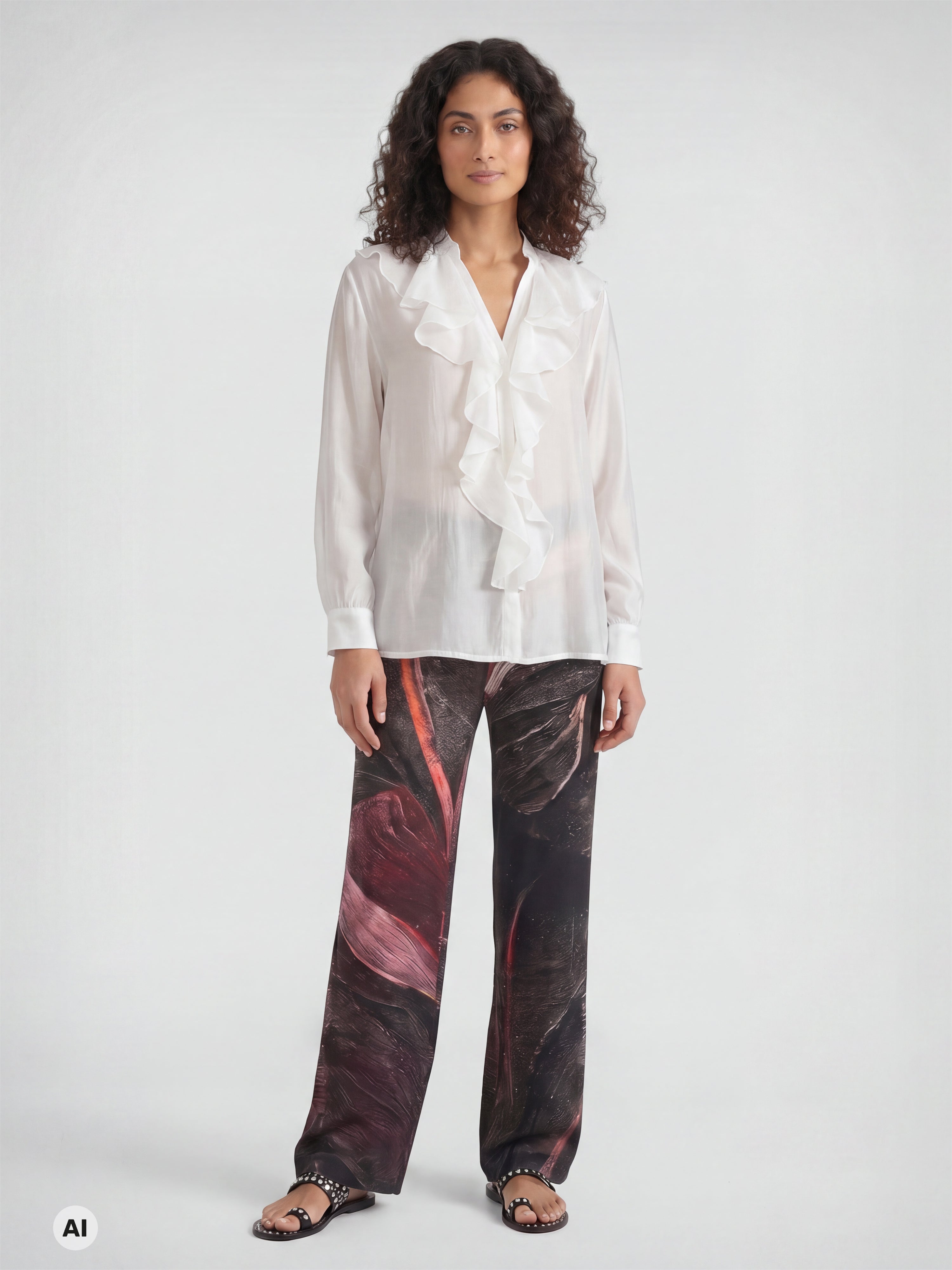 Nü Denmark Elly Skjorte Frill Creme