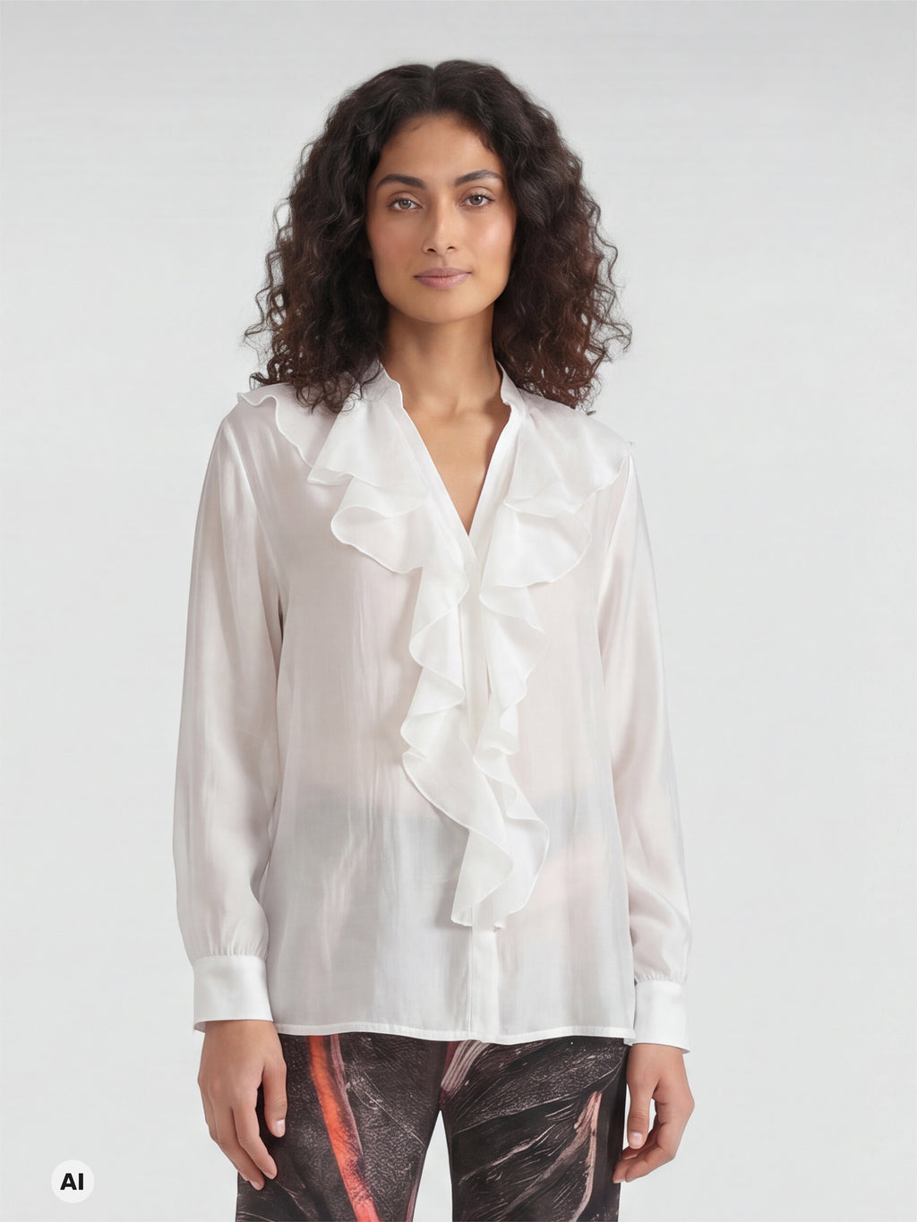 Nü Denmark Elly Skjorte Frill Creme